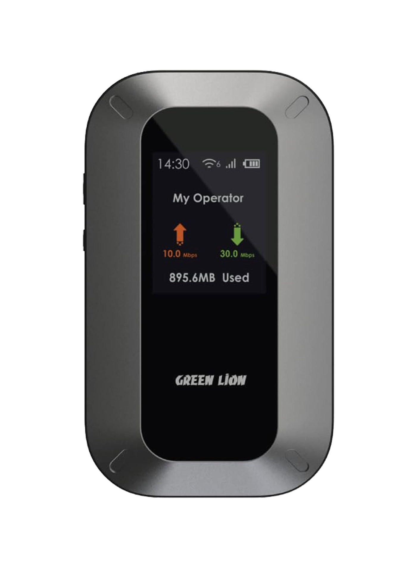 GREEN LION Portable Mifi Router 3000mAh Battery with Up To 50Mbps Upload Speed and Up To 150Mbps Download Speed / Up to 10 Connected Devices / Automatic Configuration / Supports Up To 32GB TF Card - Black